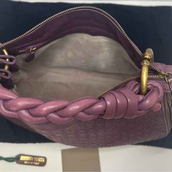 Bottega Veneta Intrecciata Leather Hobo Shoulder Peony Braided Handle bag - Picture 3 of 8